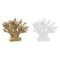 Decorative Figure DKD Home Decor 34 x 10 x 27,5 cm Golden Coral White