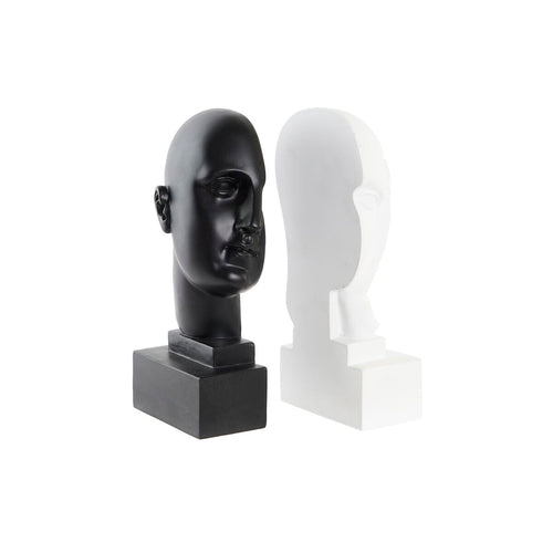 Bookend DKD Home Decor Face Resin Modern 10 x 11 x 20 cm